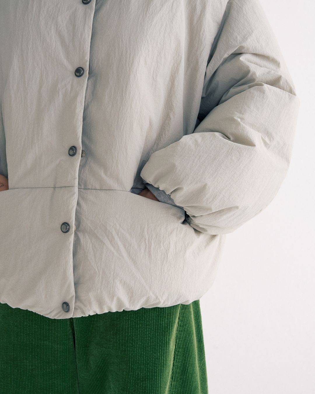 Detachable Scarf Puffer Down Jacket　JK080