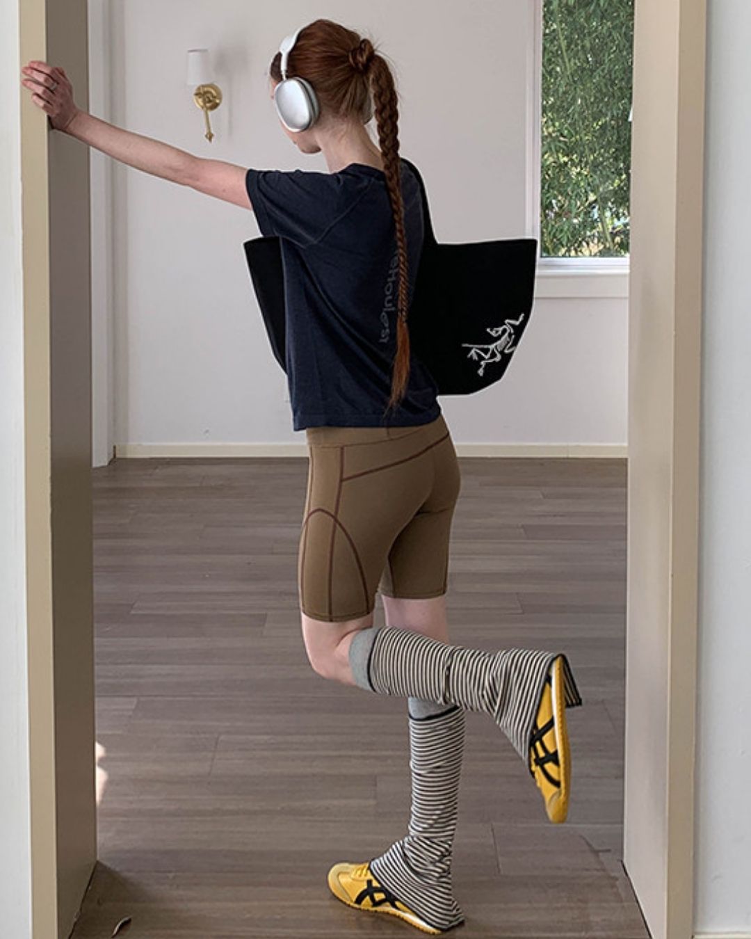 Color Block Fitness Shorts　SP002