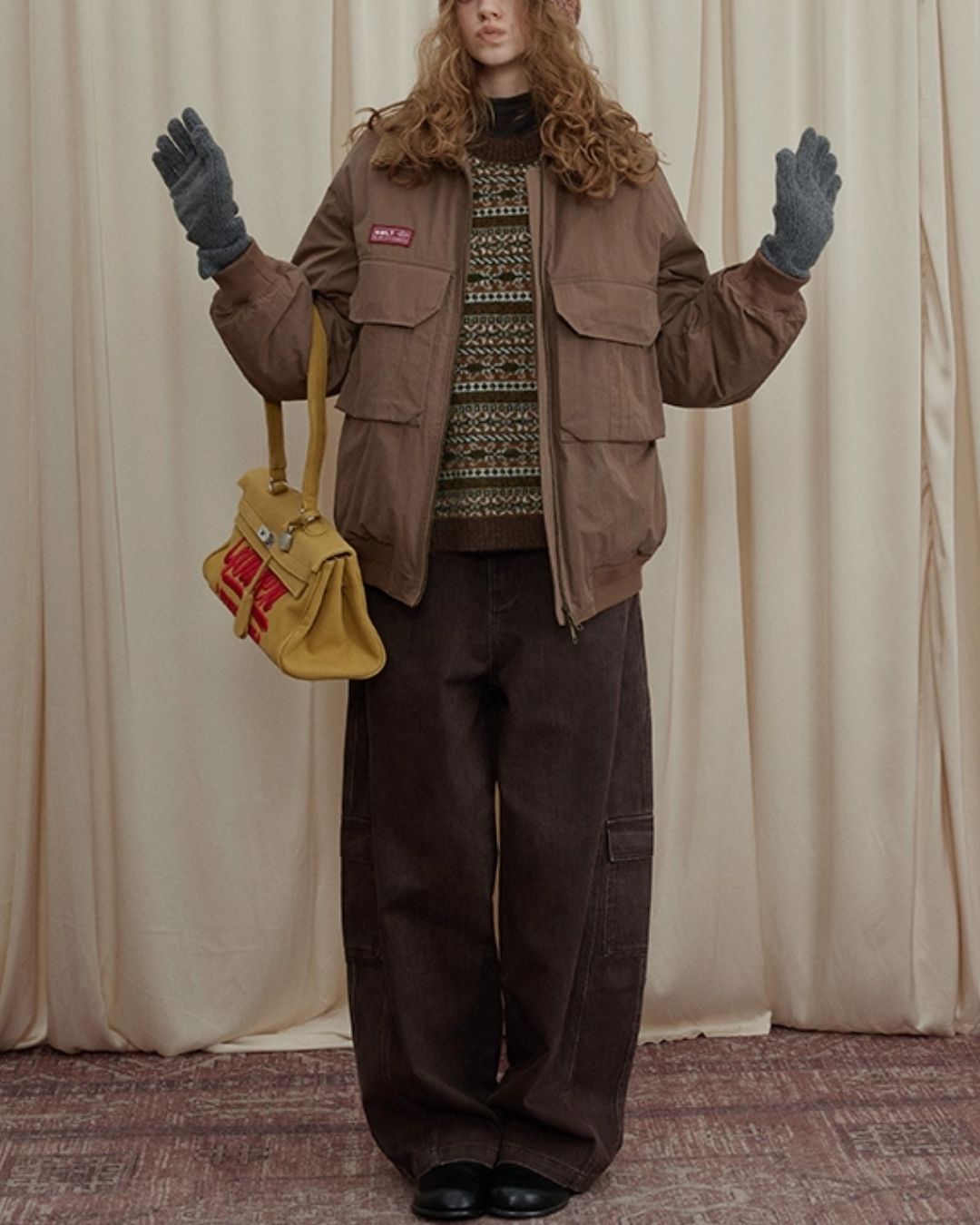 Work Denim Wide Pants　DP008