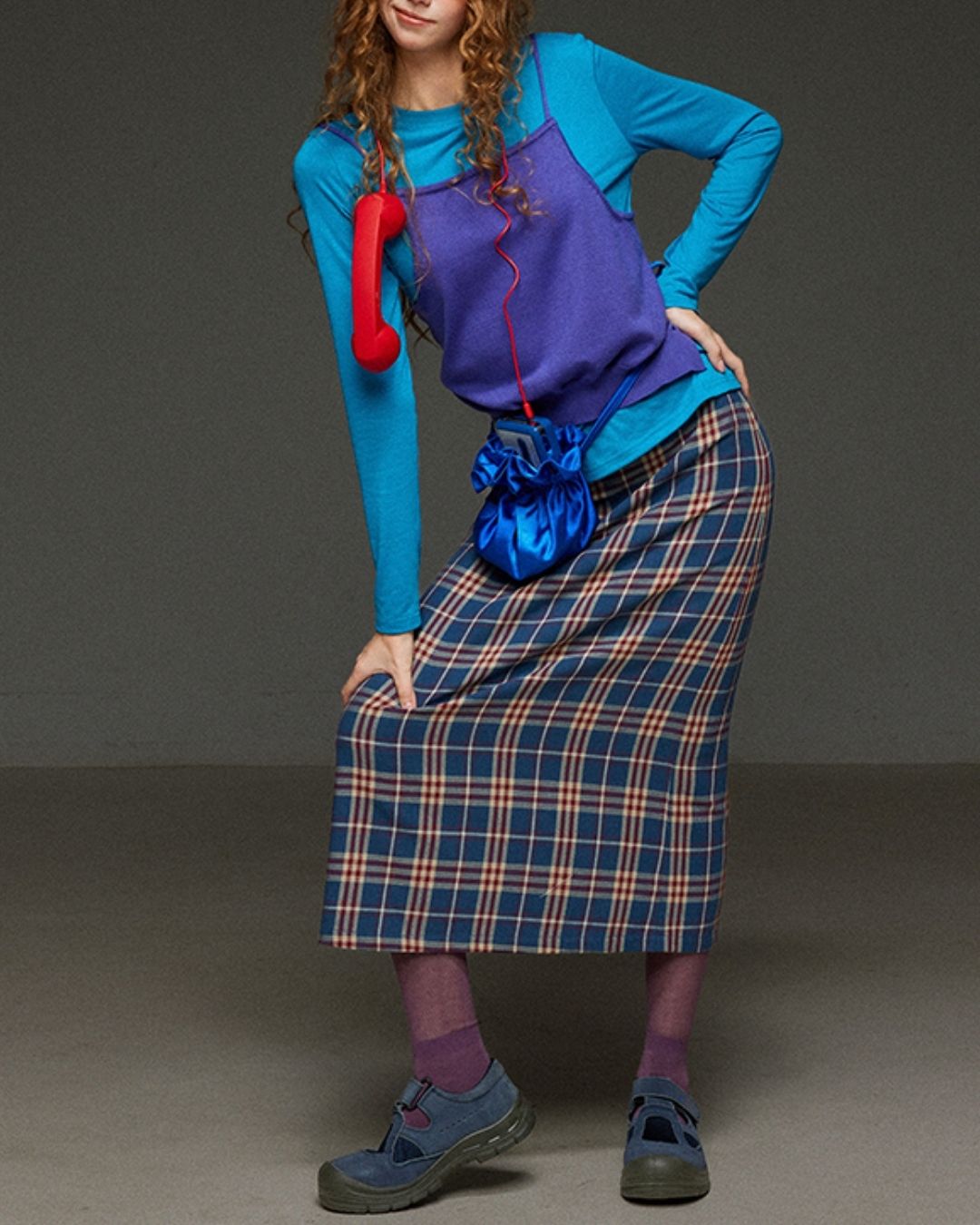 Boat Neck Slim Fit T-shirt　LT012