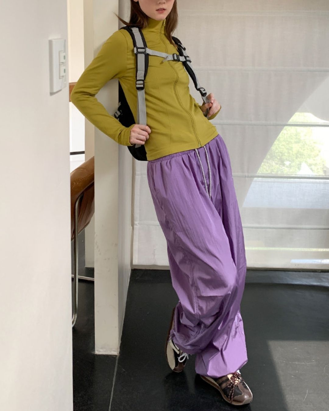 Drawcord Hem Outdoor Pants　PT041