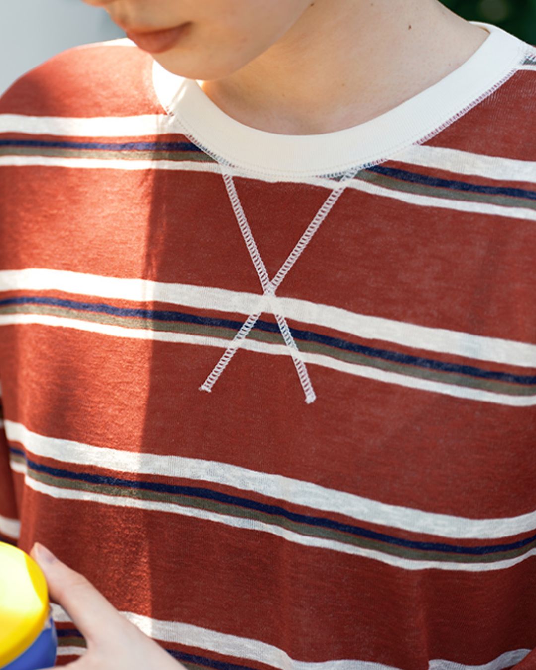 Border Relaxed T-shirt　LT006