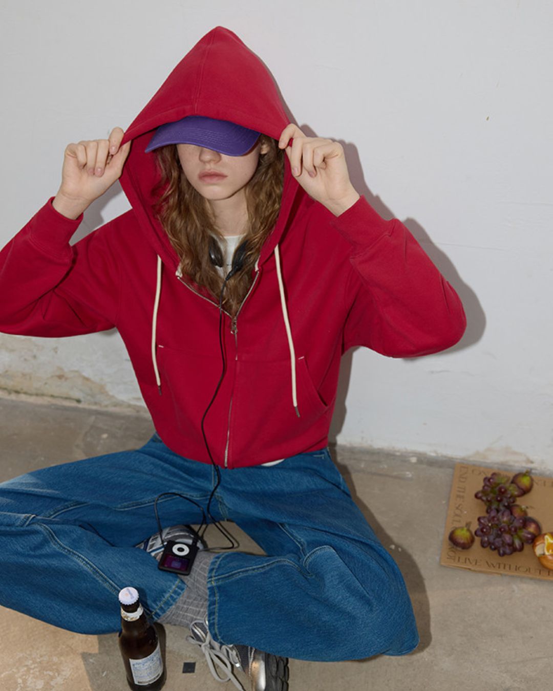 Basic Cotton Brushed Lining Hoodie　HD005