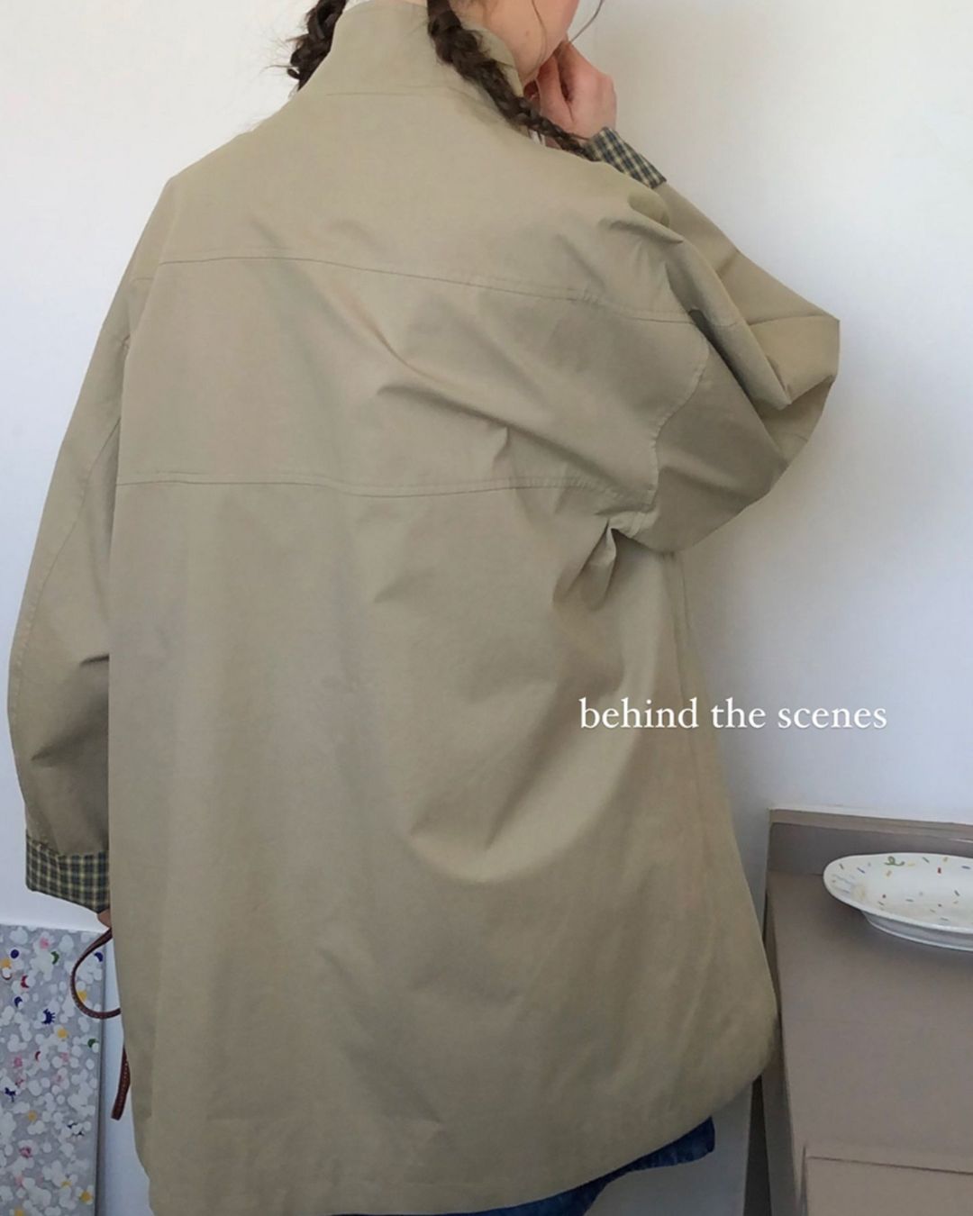 Stand Collar Mid-length Jacket　JK017