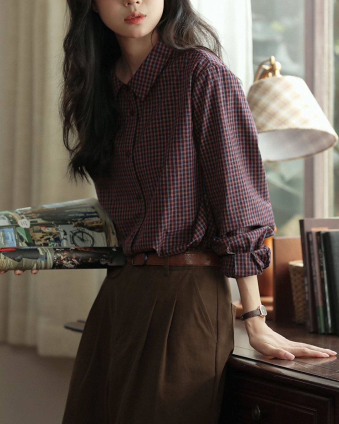 Casual Check Shirt　LS055