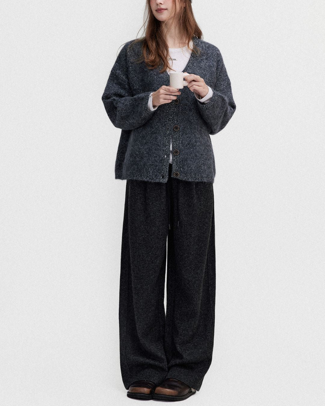 Wide Leg Relaxed Pants　PT026