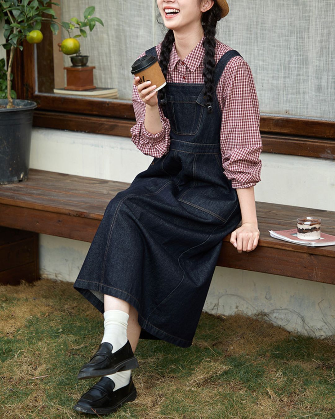 Denim Jumper Skirt　OP006