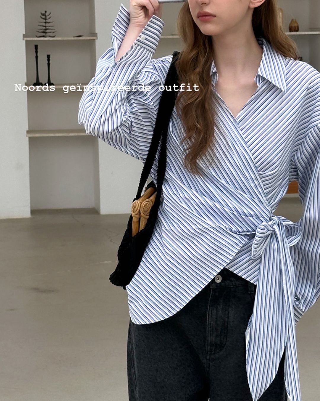 Skipper Wrap Striped Shirt　LS020