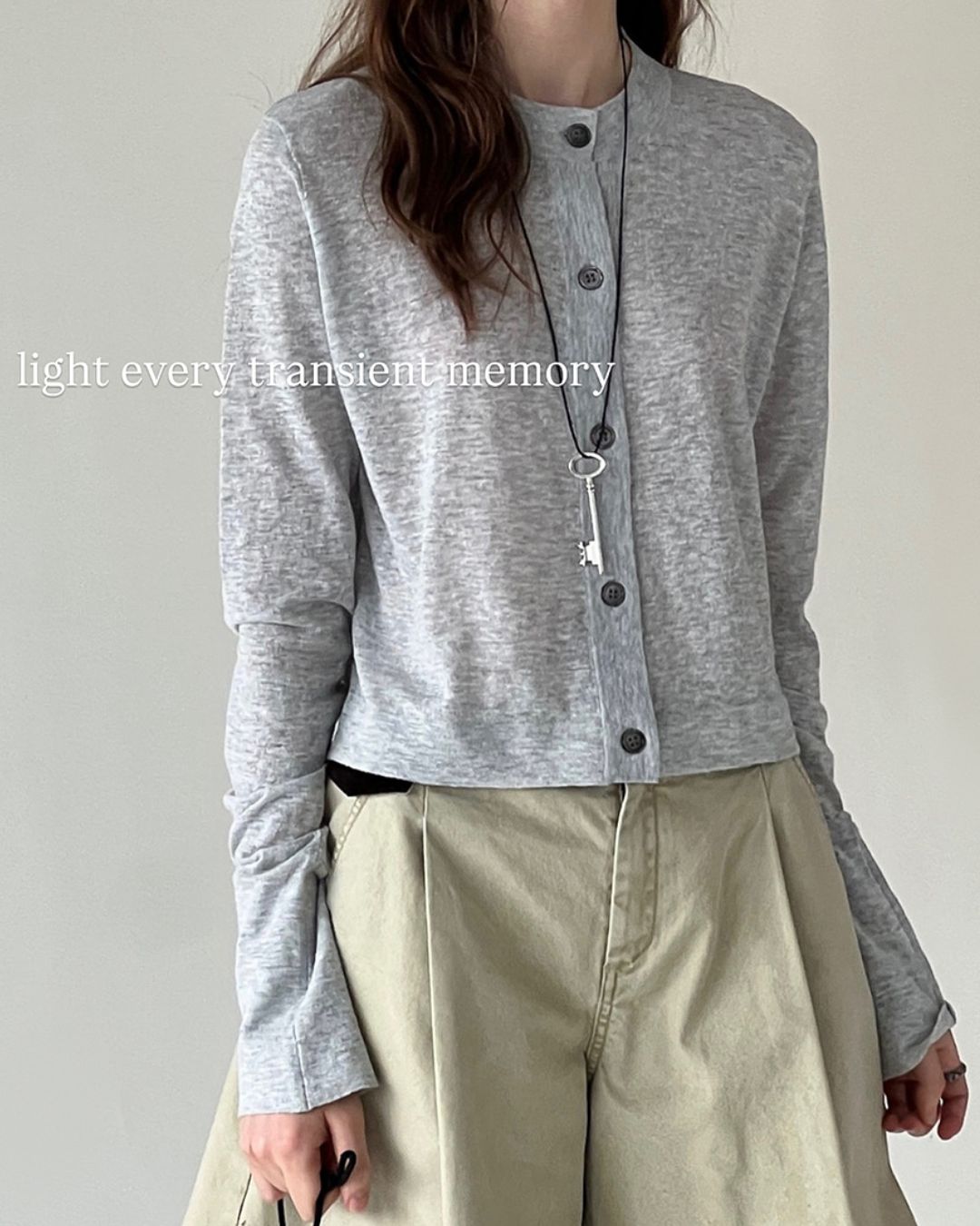 Long Sleeve Knit Cardigan　KN014