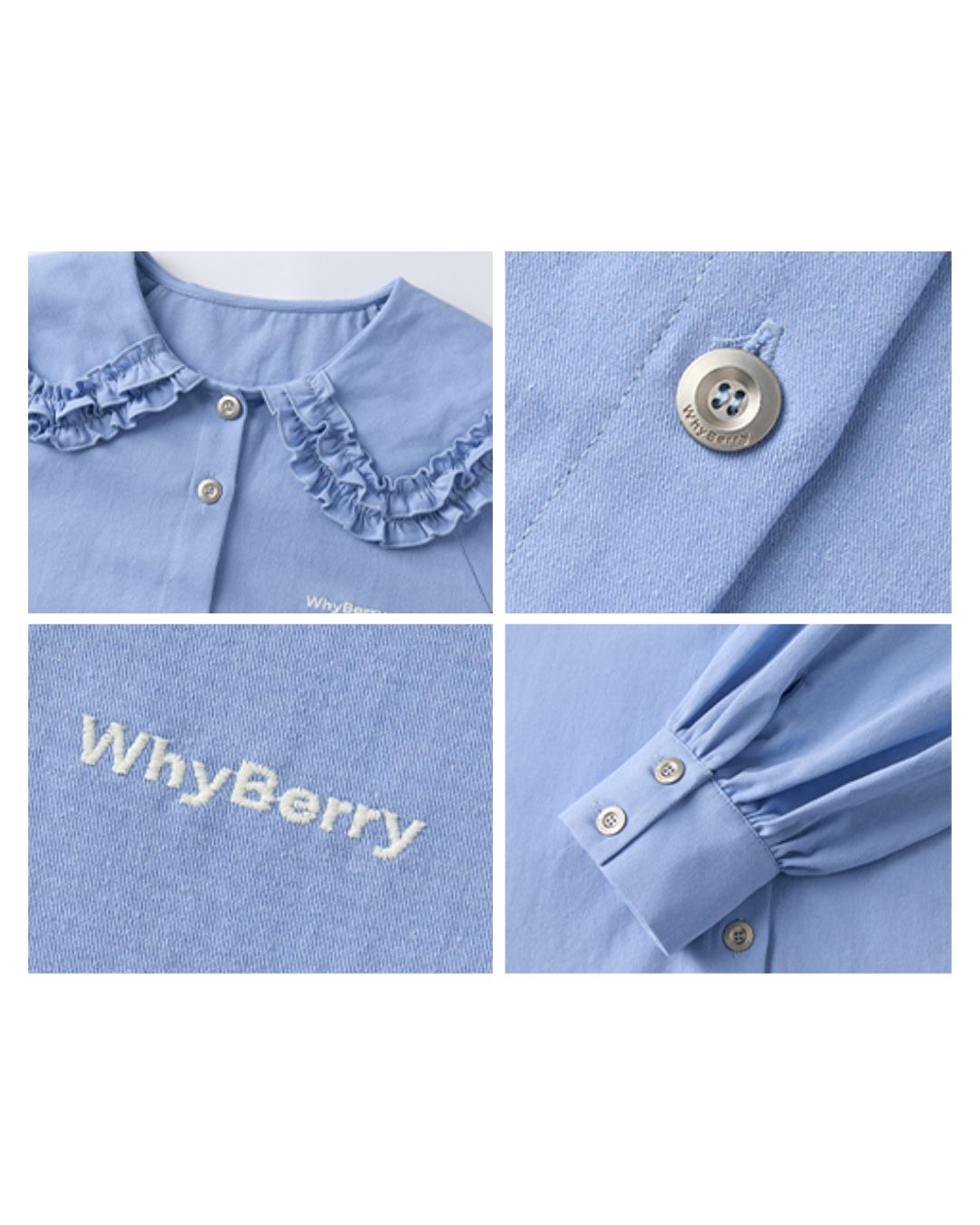 Frilled Big Collar Shirt　LS023