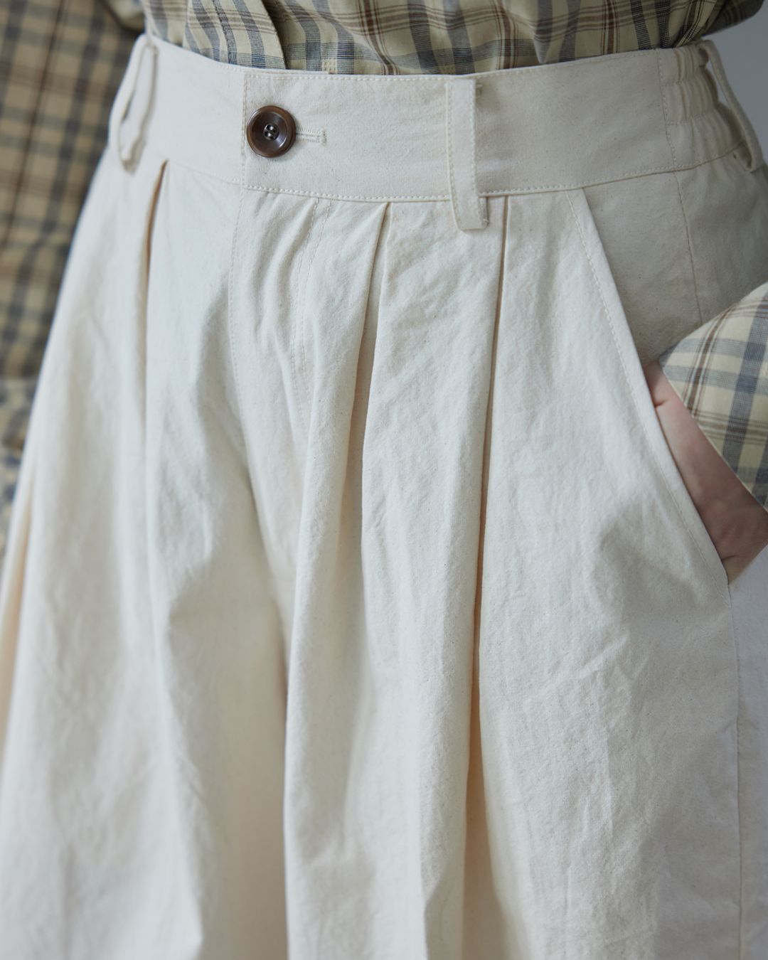 Casual Wide Tuck Pants　PT013