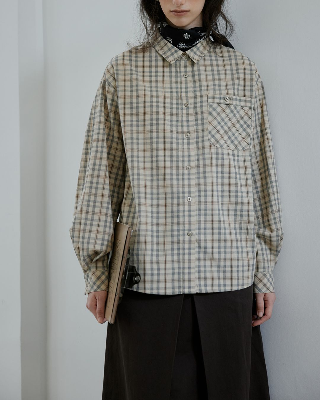 Retro Check Pocket Shirt　LS017