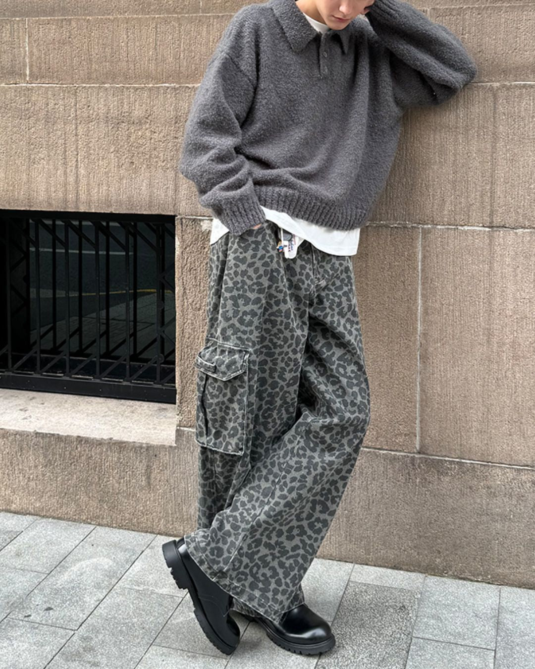 Boucle Polo Collar Knit　KN013