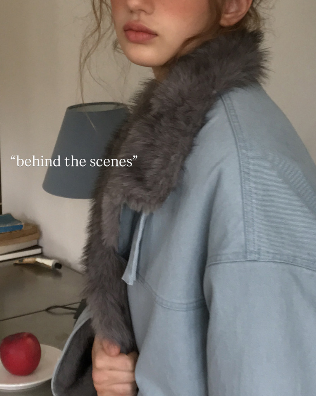 Vintage Fur-lined Denim Jacket　JK081