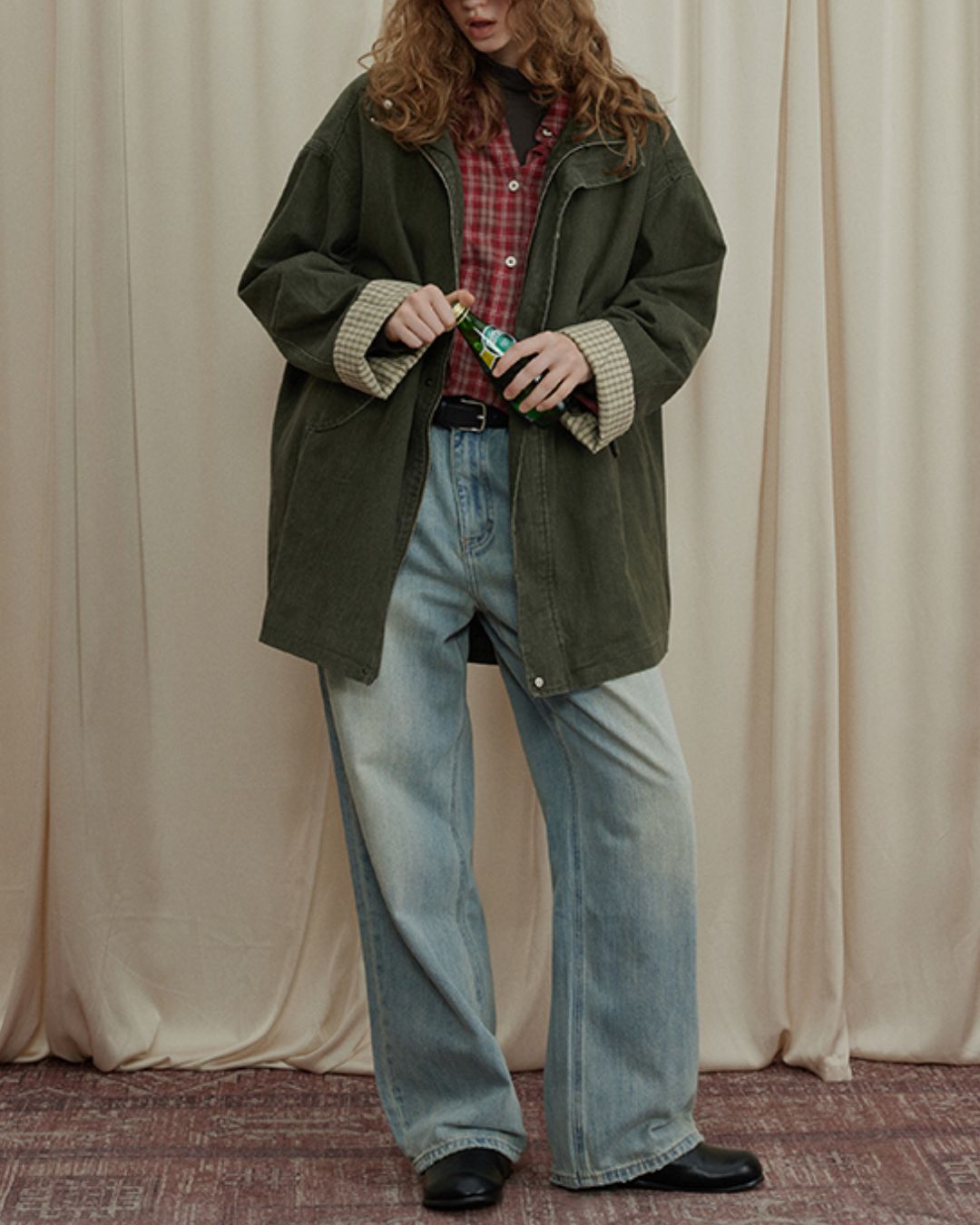 Washed Straight Denim Pants　DP009