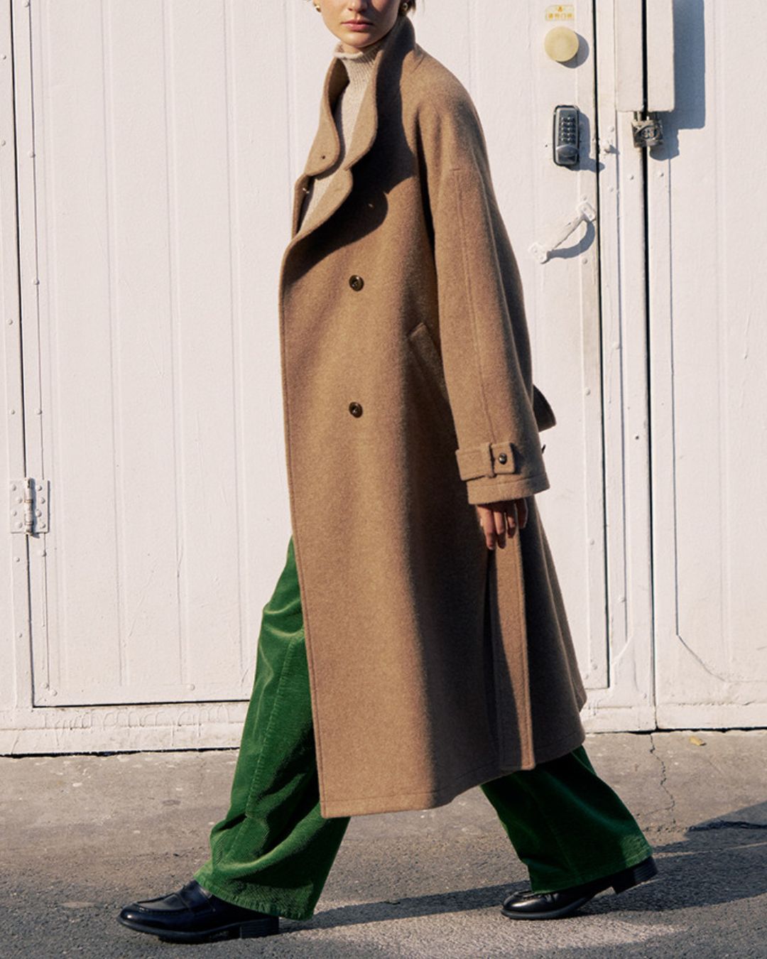 Stand-collar Wool Long Coat　CT029