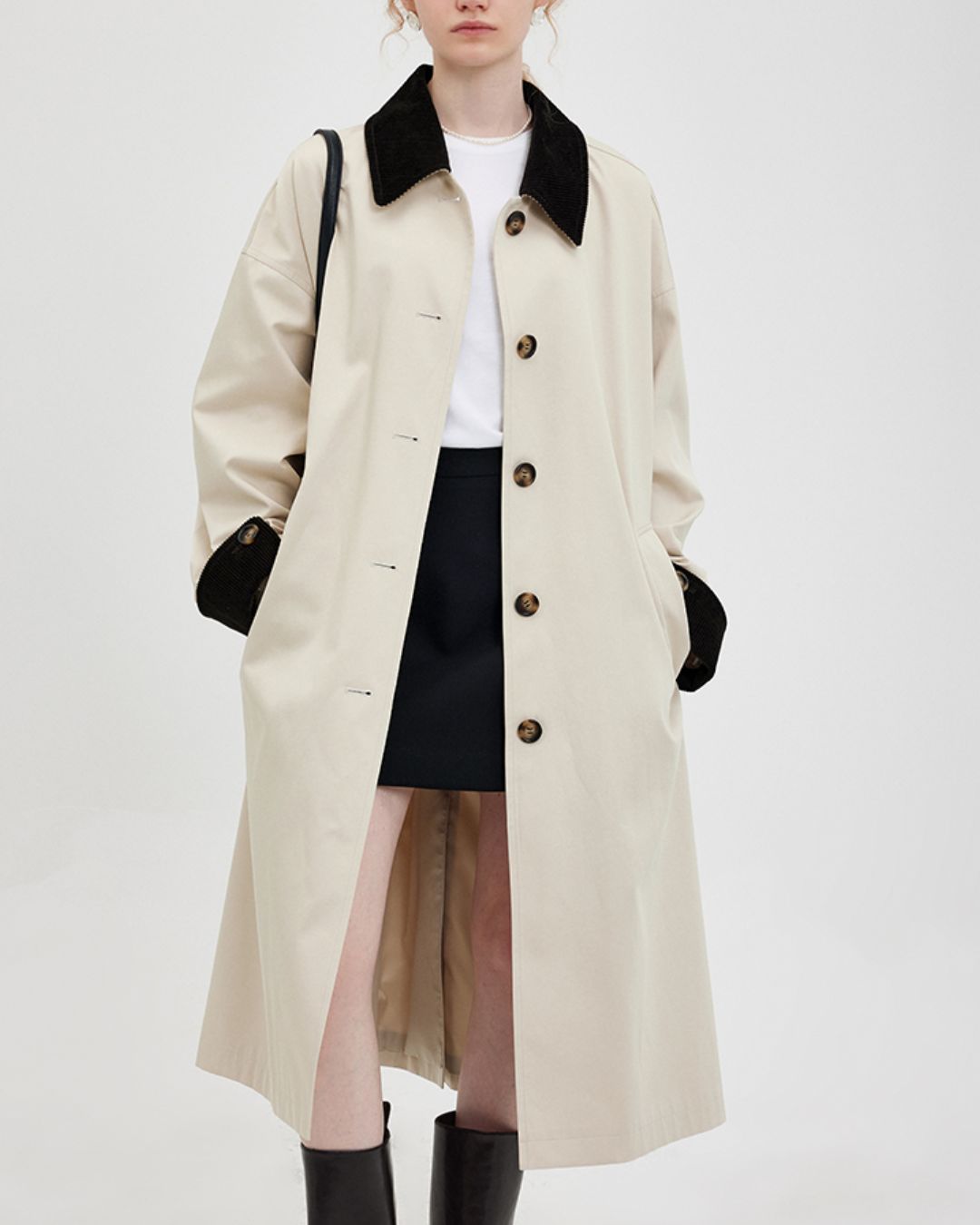 Contrast Color Classic Coat　CT007