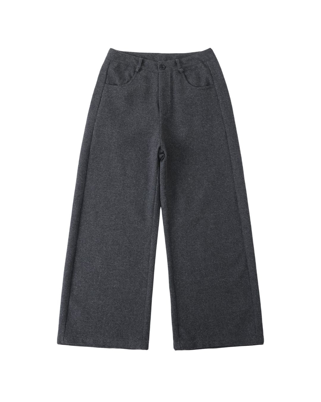 String-decorated Wool Wide Pants　PT022