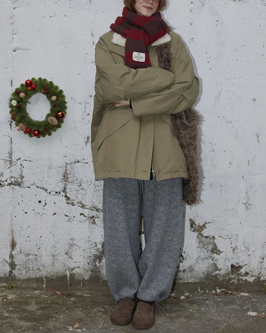 Fur-lined Military Coat　CT014