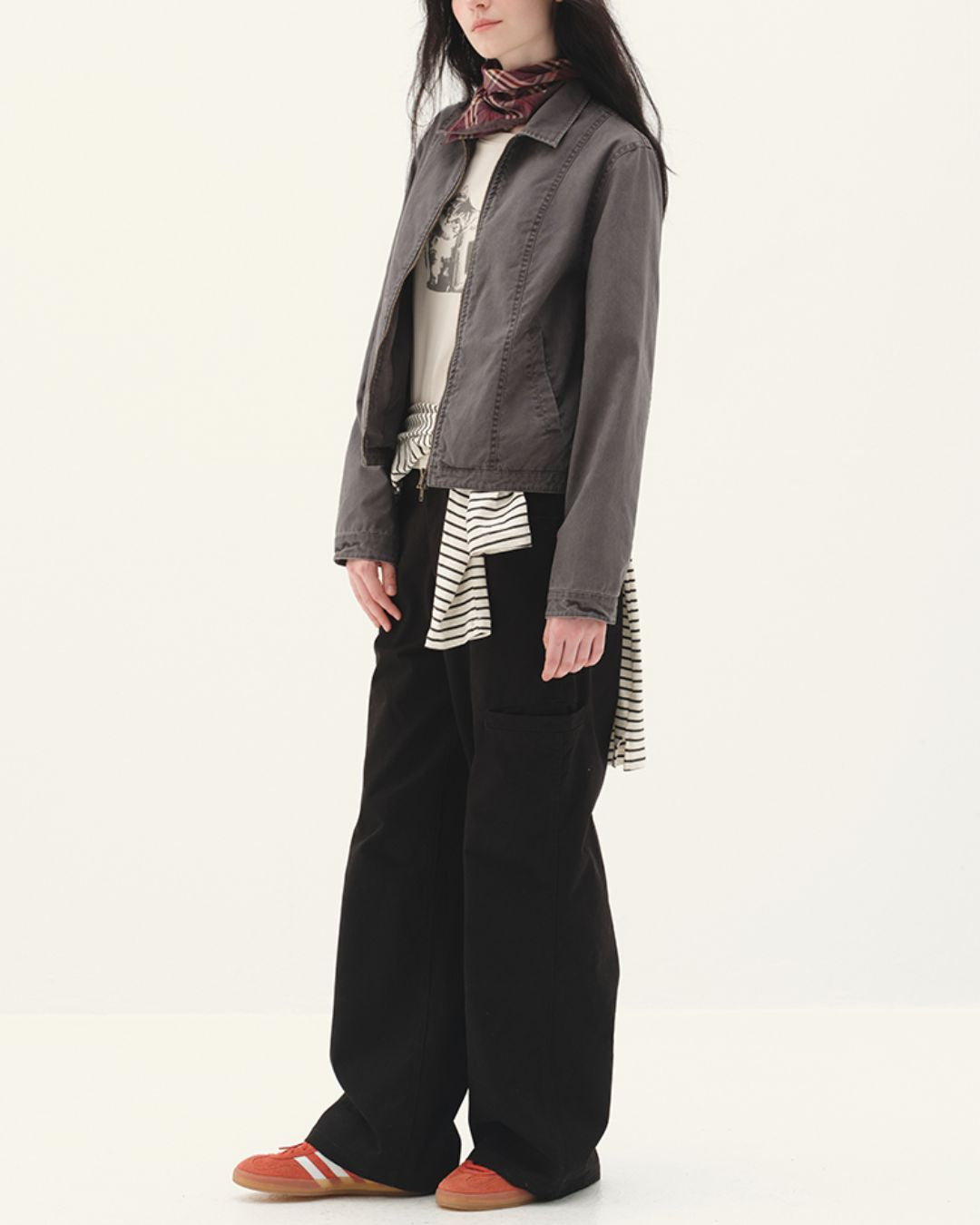 Washed Color Cotton Jacket　JK005