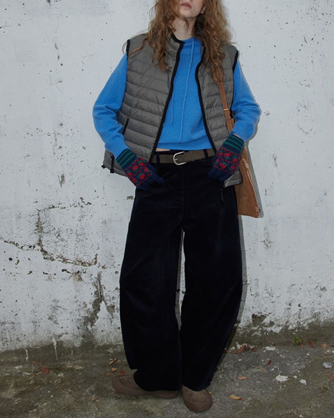 Nylon Piping Down Vest　VT013