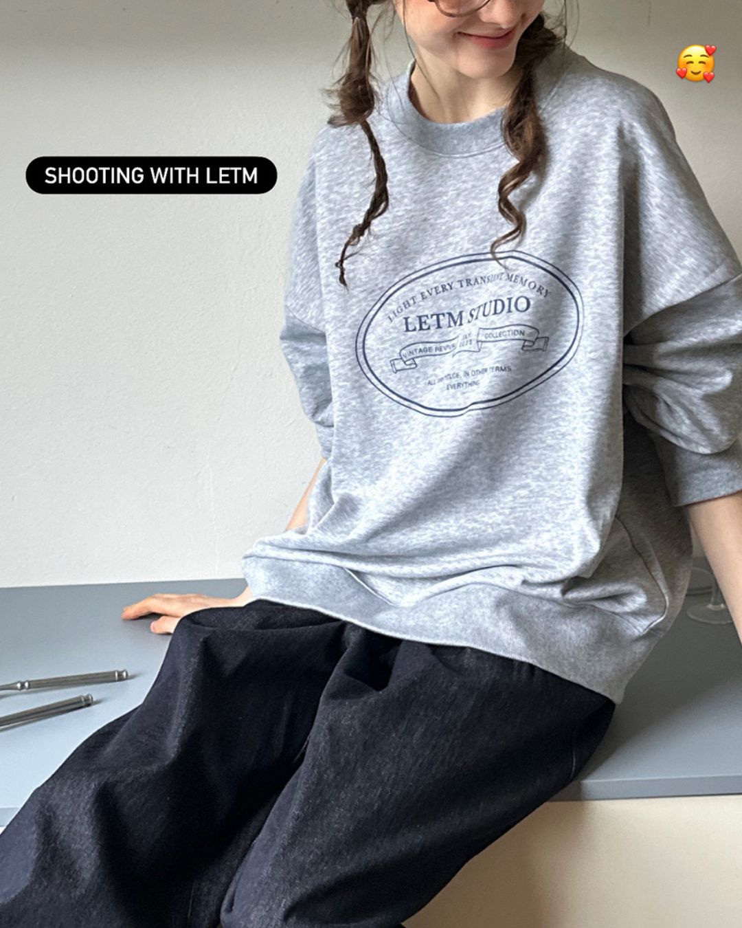 Letter Printed Sweat　SW003