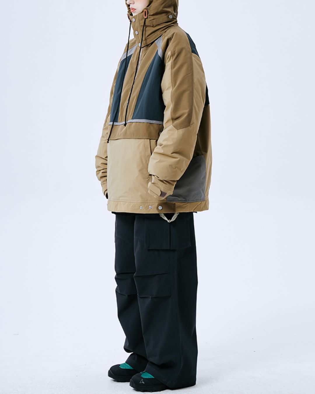 Half-zip Padded Pullover Jacket　JK074