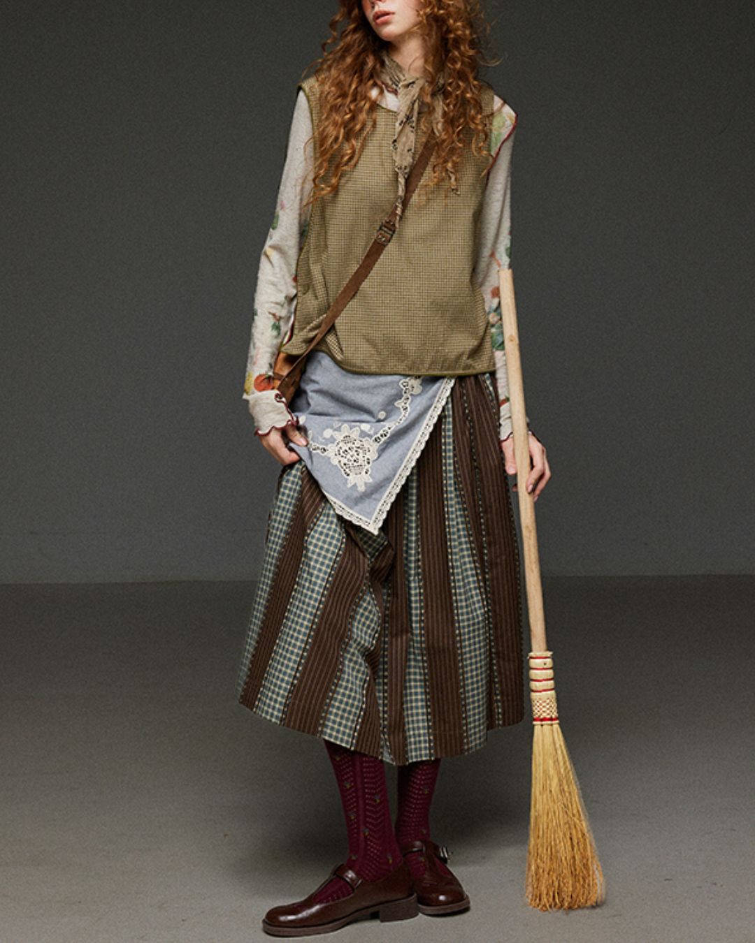 Side Button Check Vest　VT004