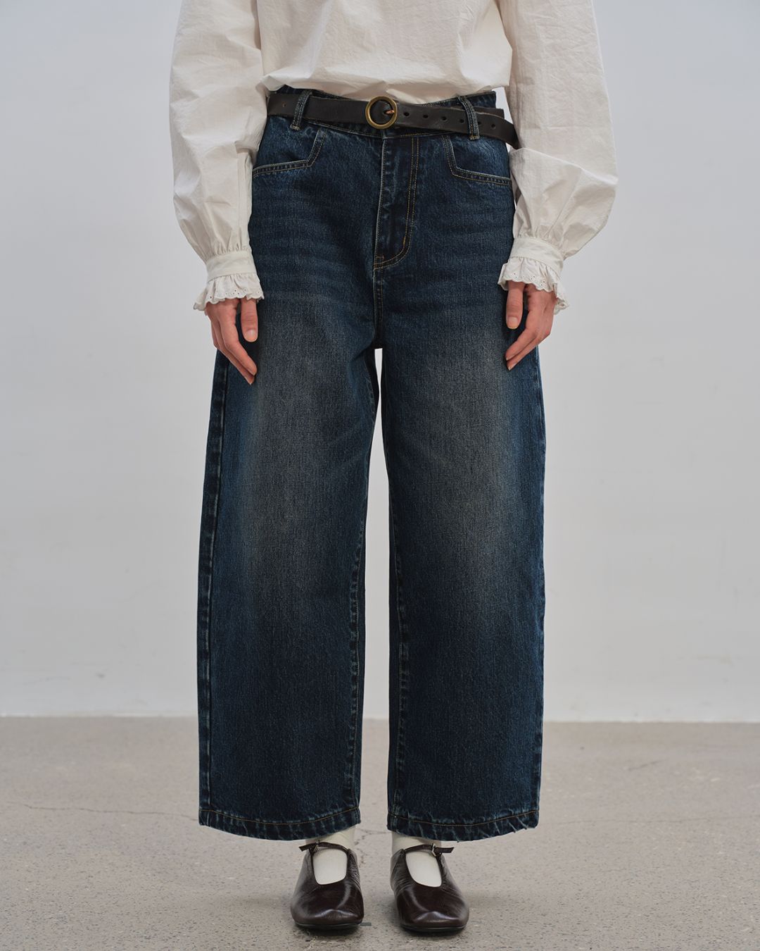 Curved Ankle Denim Pants　DP005