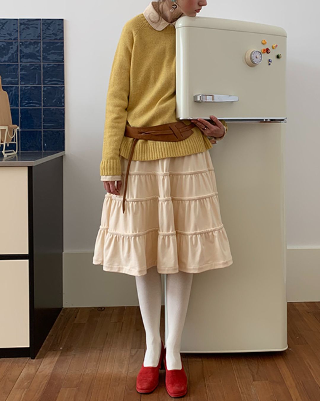 Basic Round Neck Sweater　KN003