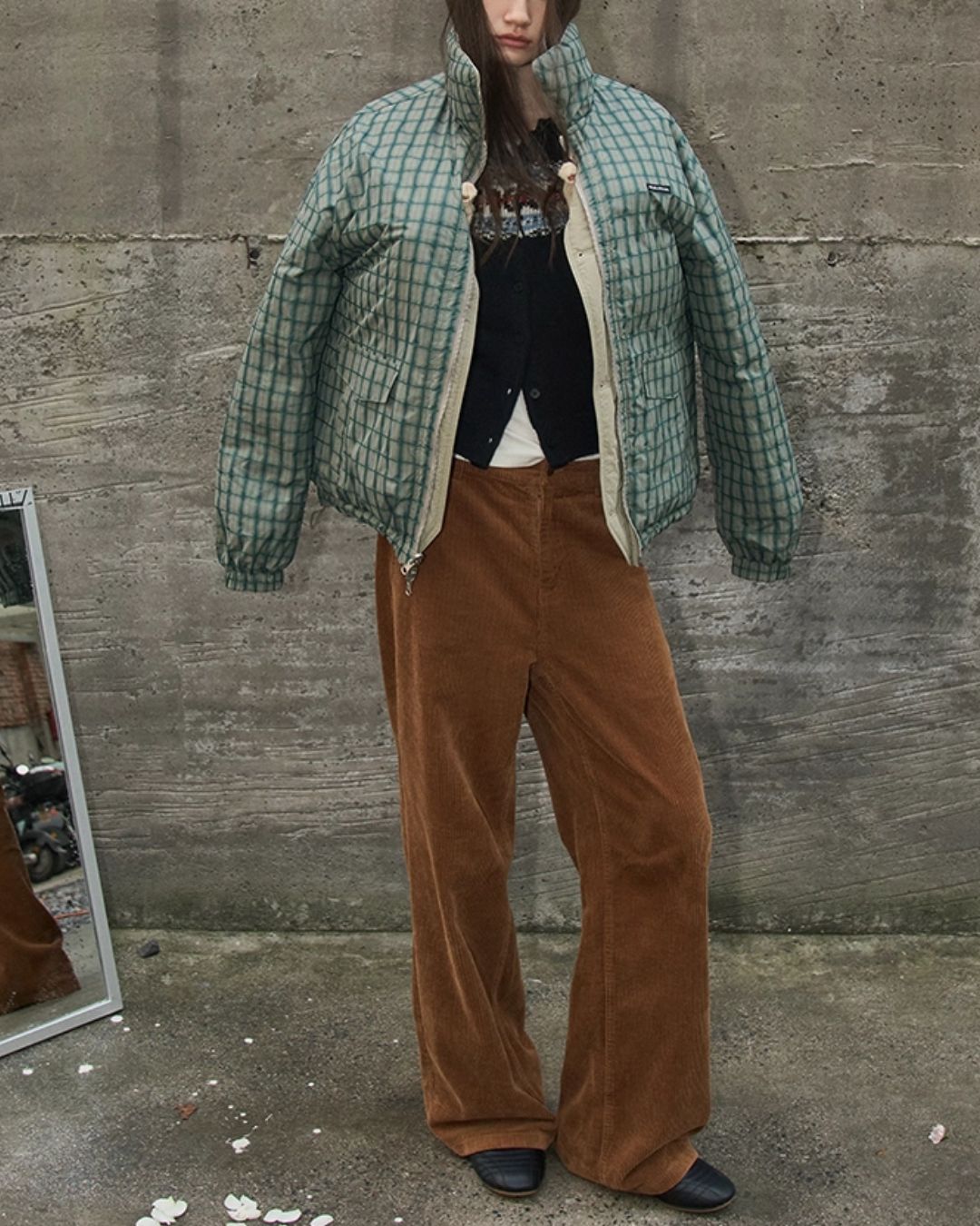 Corduroy Straight Pants　PT019