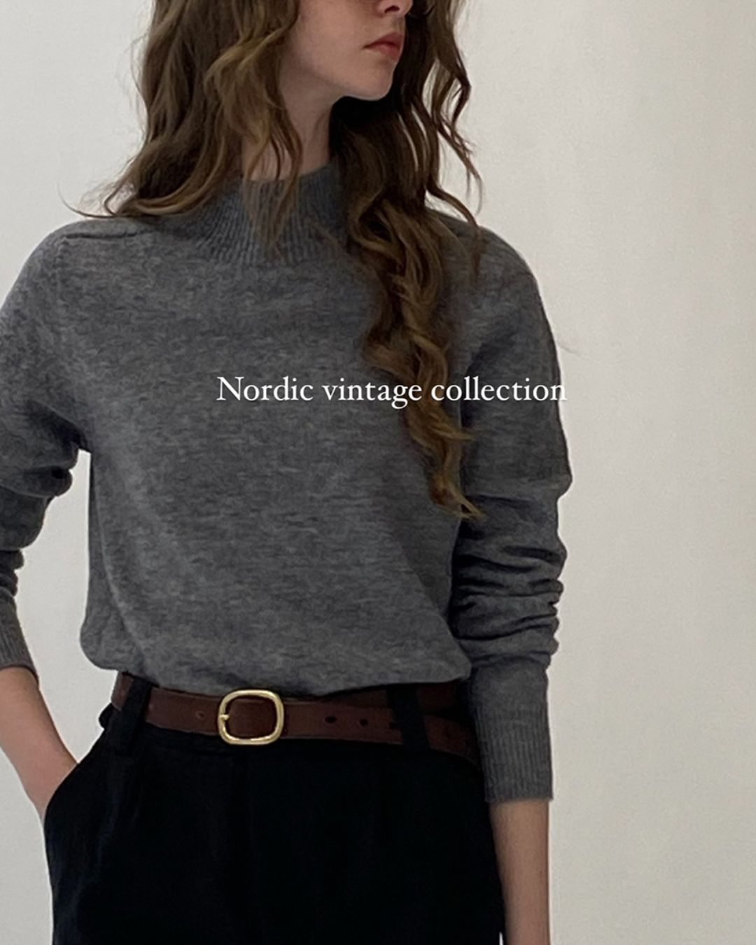 Bottleneck Wool Knit　KN030