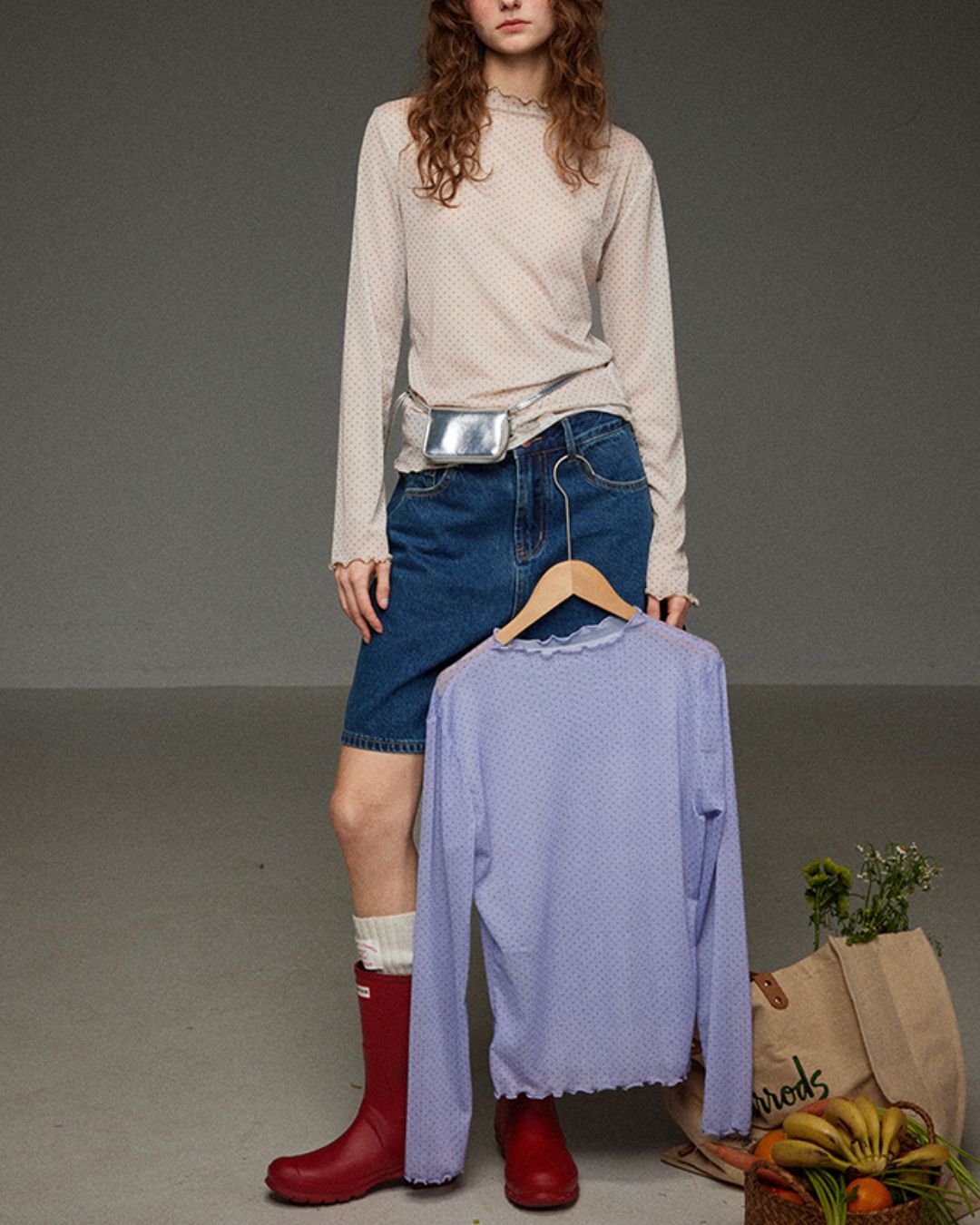 Sheer Dot Mellow Top　LT015