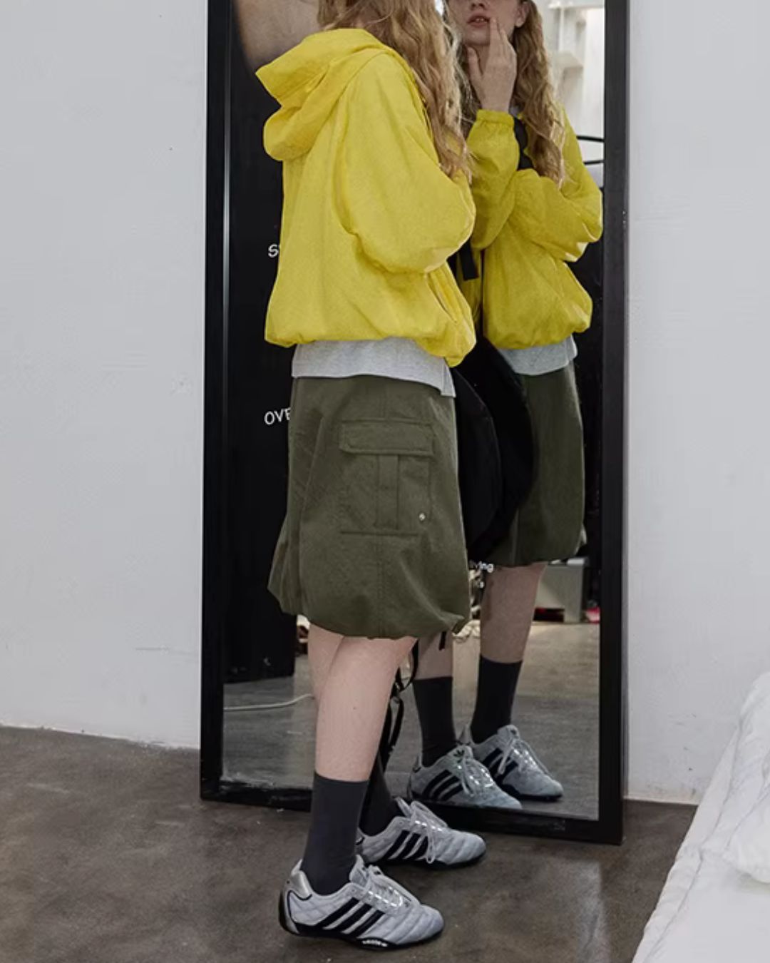 Nylon Short Hooded Jacket　JK092