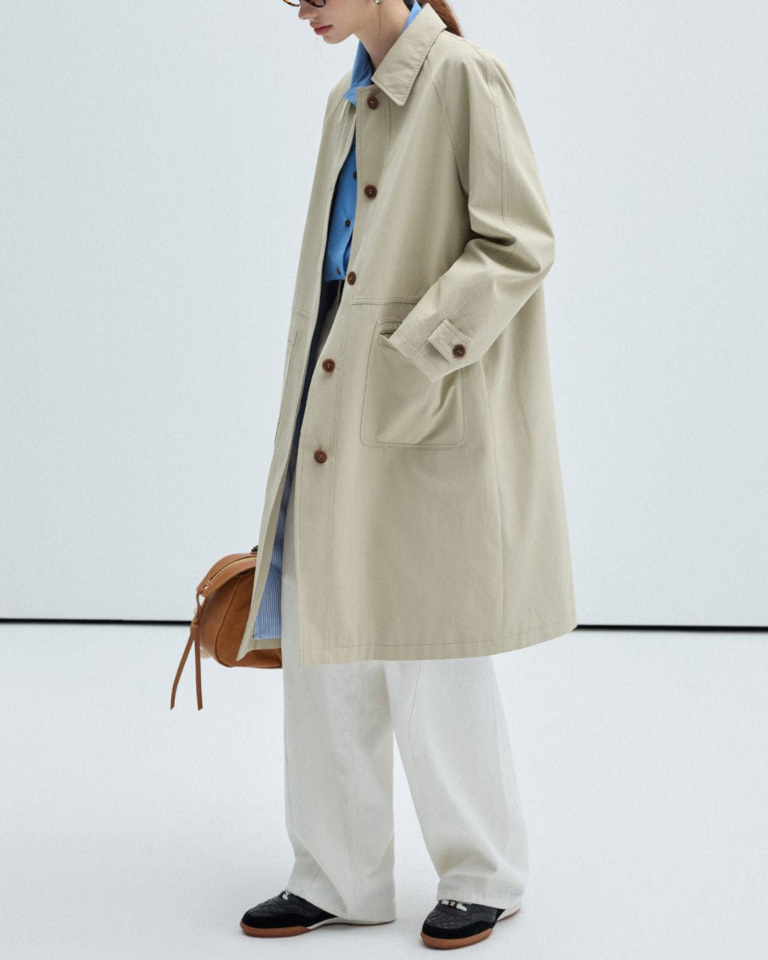 Single-breasted Twill Coat　CT013