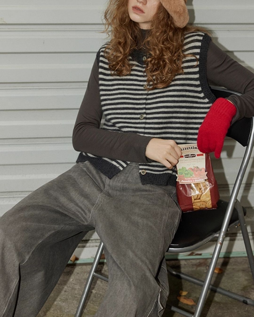 Work Denim Wide Pants　DP008