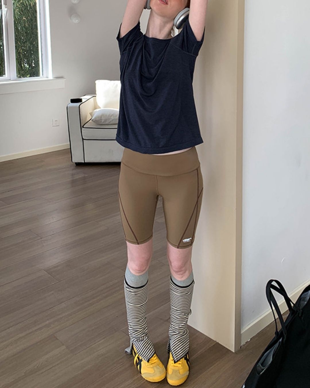 Color Block Fitness Shorts　SP002