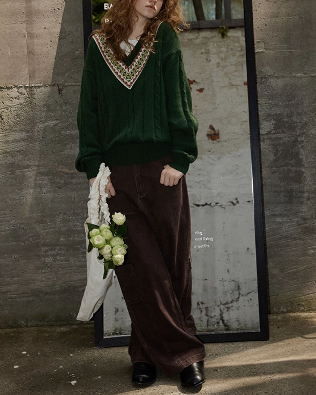 Work Denim Wide Pants　DP008