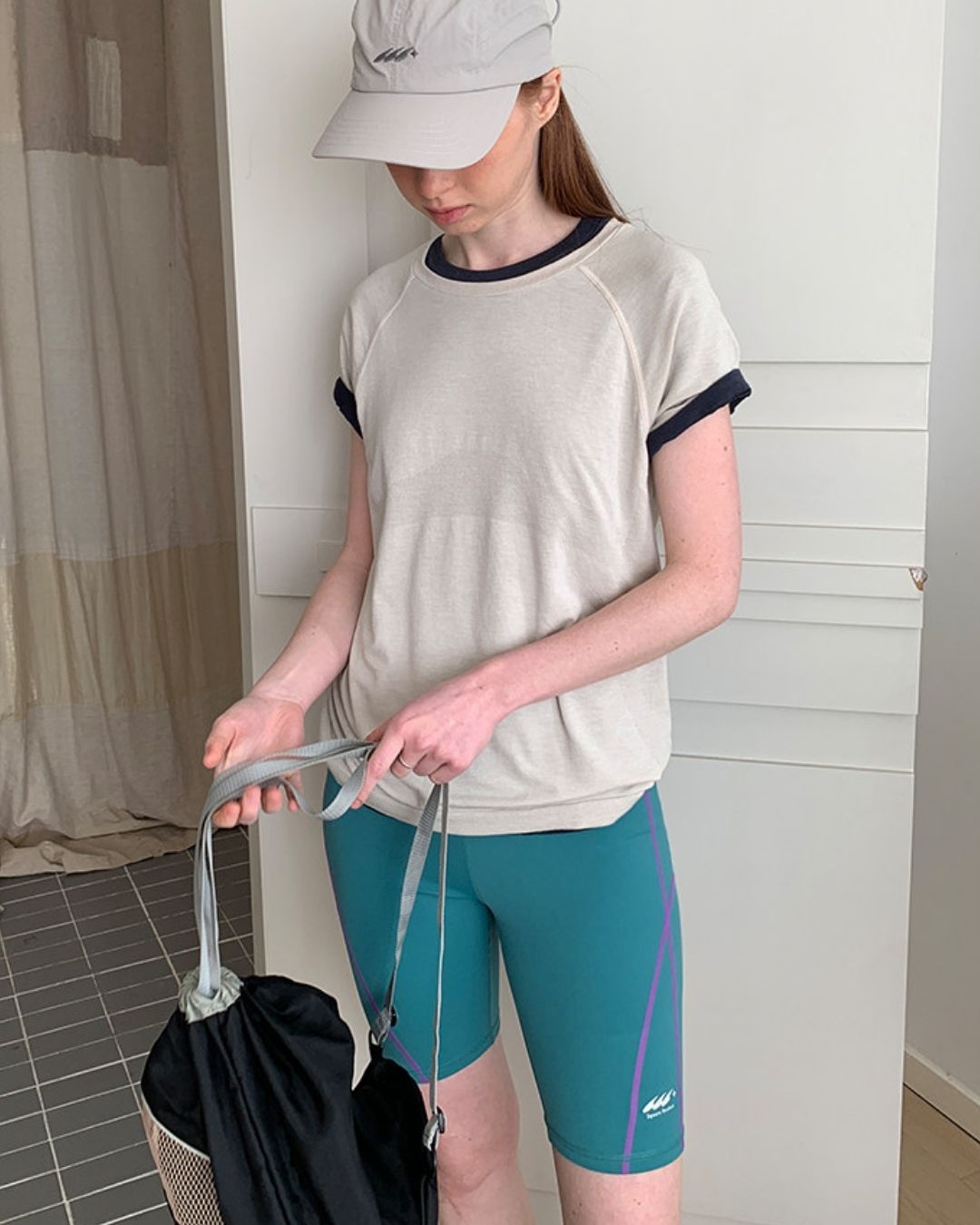 Color Block Fitness Shorts　SP002