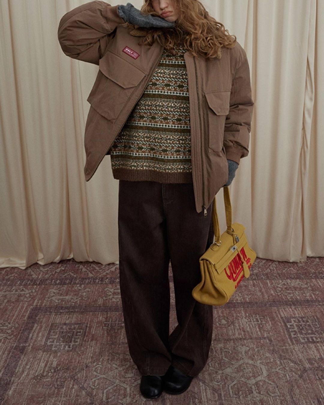 Work Denim Wide Pants　DP008