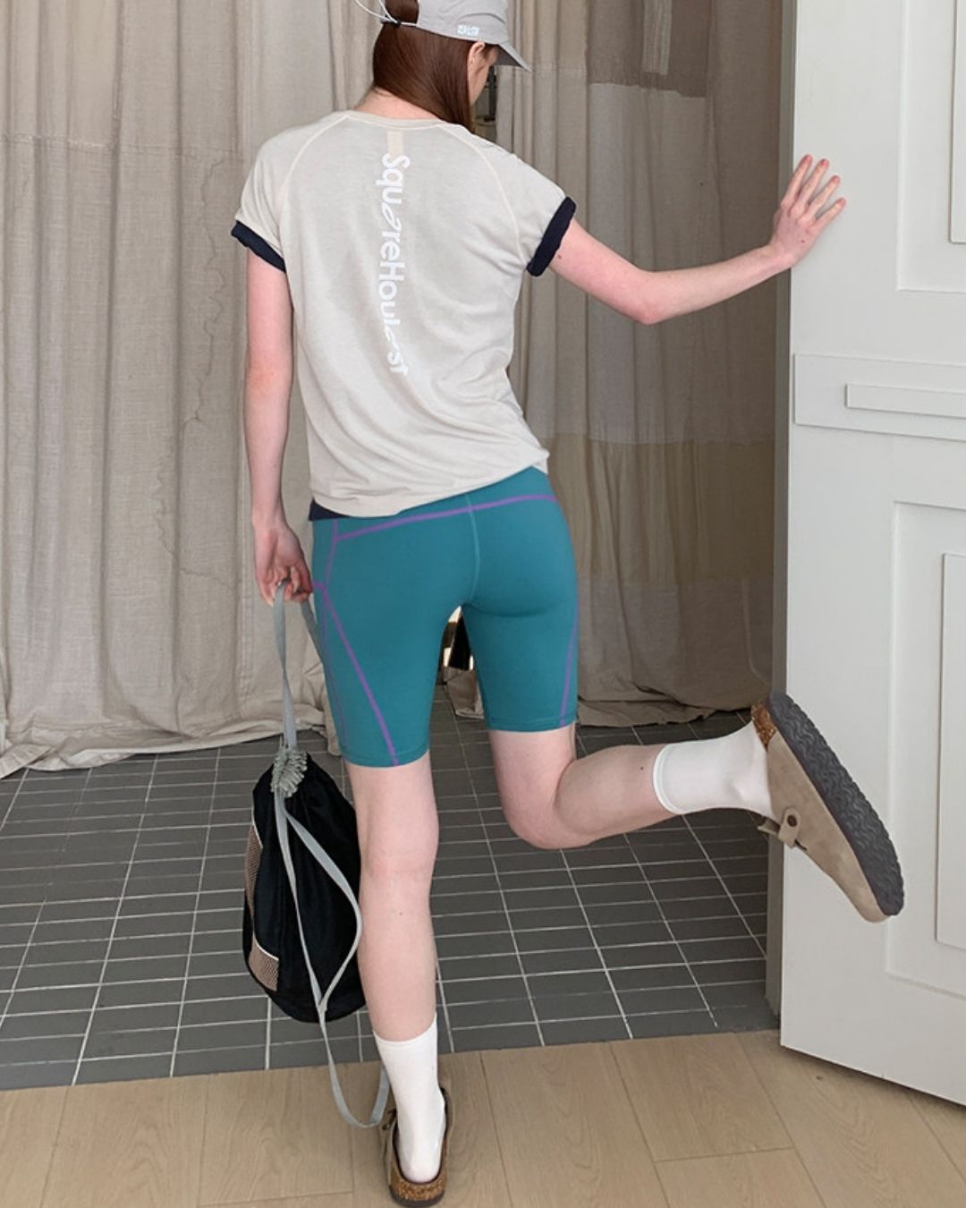 Color Block Fitness Shorts　SP002