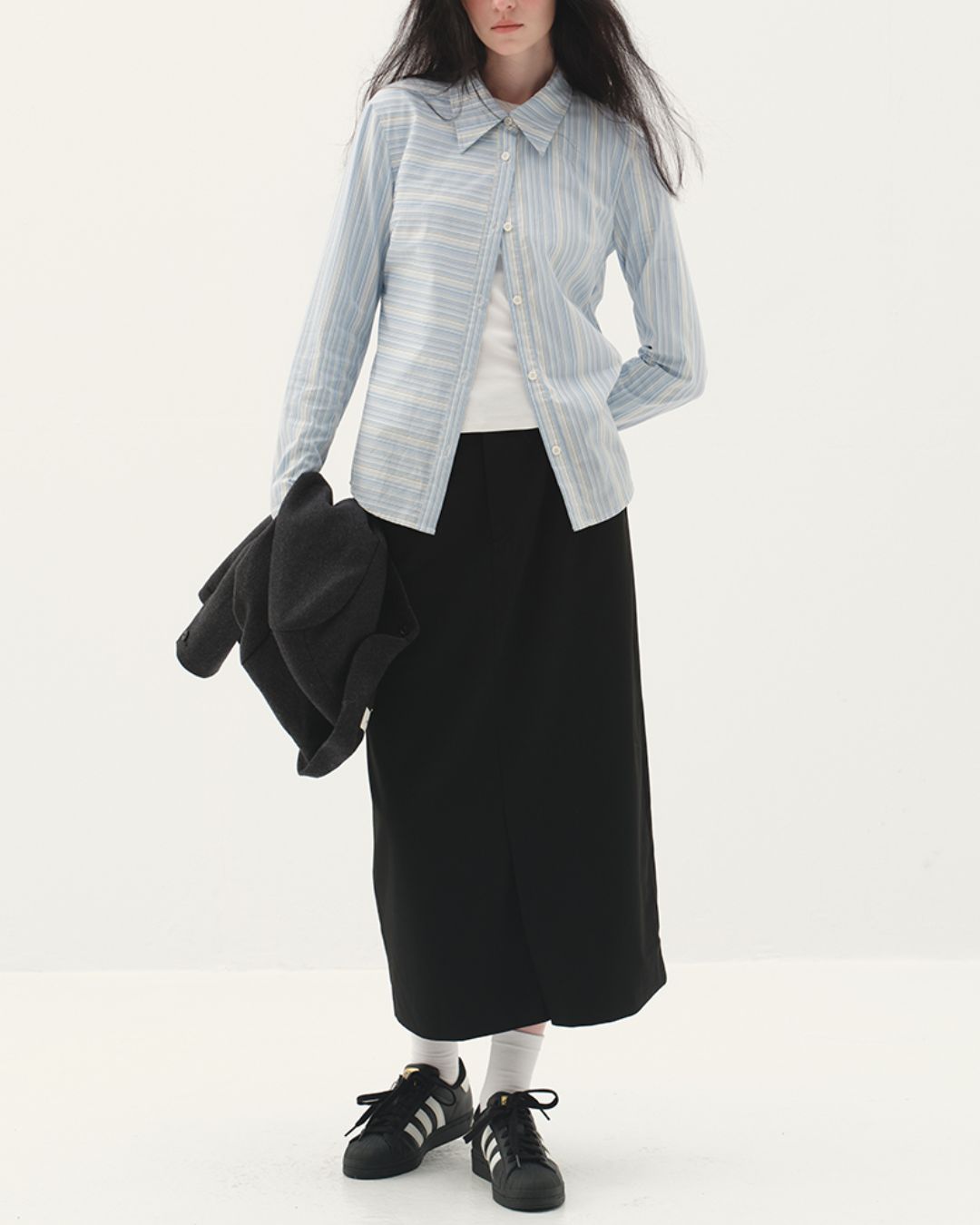 Front Slit Midi Tight Skirt　SK002