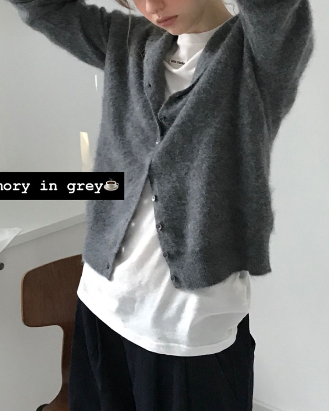 Wool Cashmere Knit Cardigan　KN038