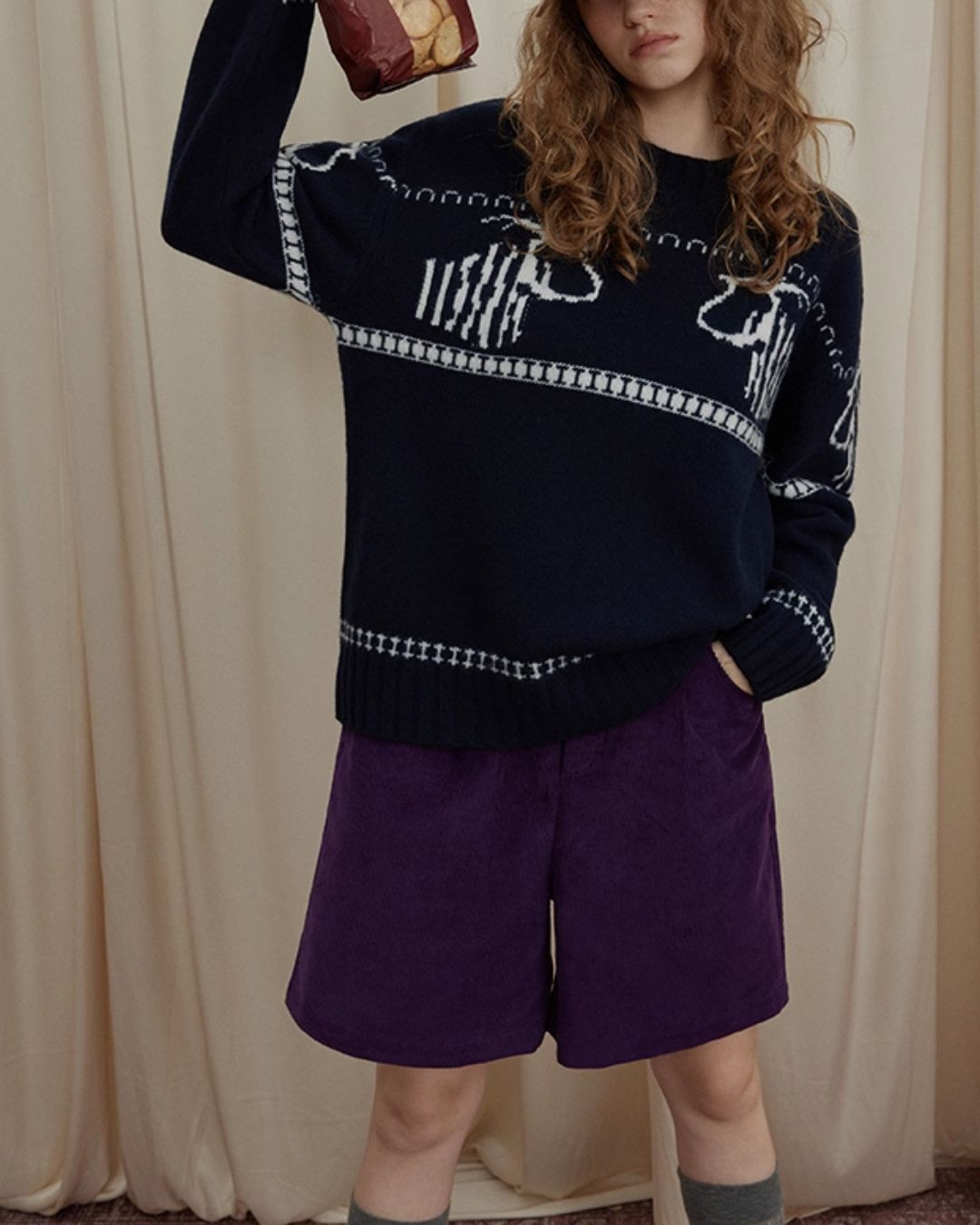 Wool Fair Isle Sweater　KN044