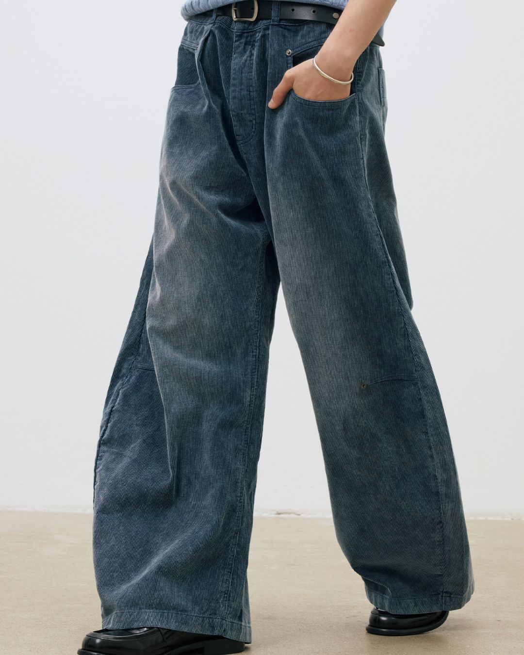 Washed Corduroy Curve Pants　PT044