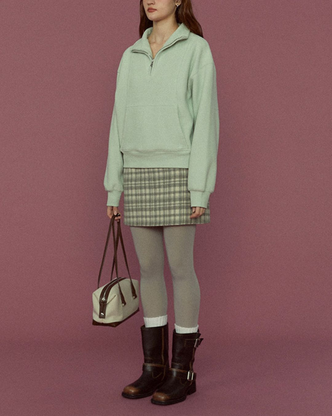 Marshmallow Fleece Half-zip Sweat　SW010