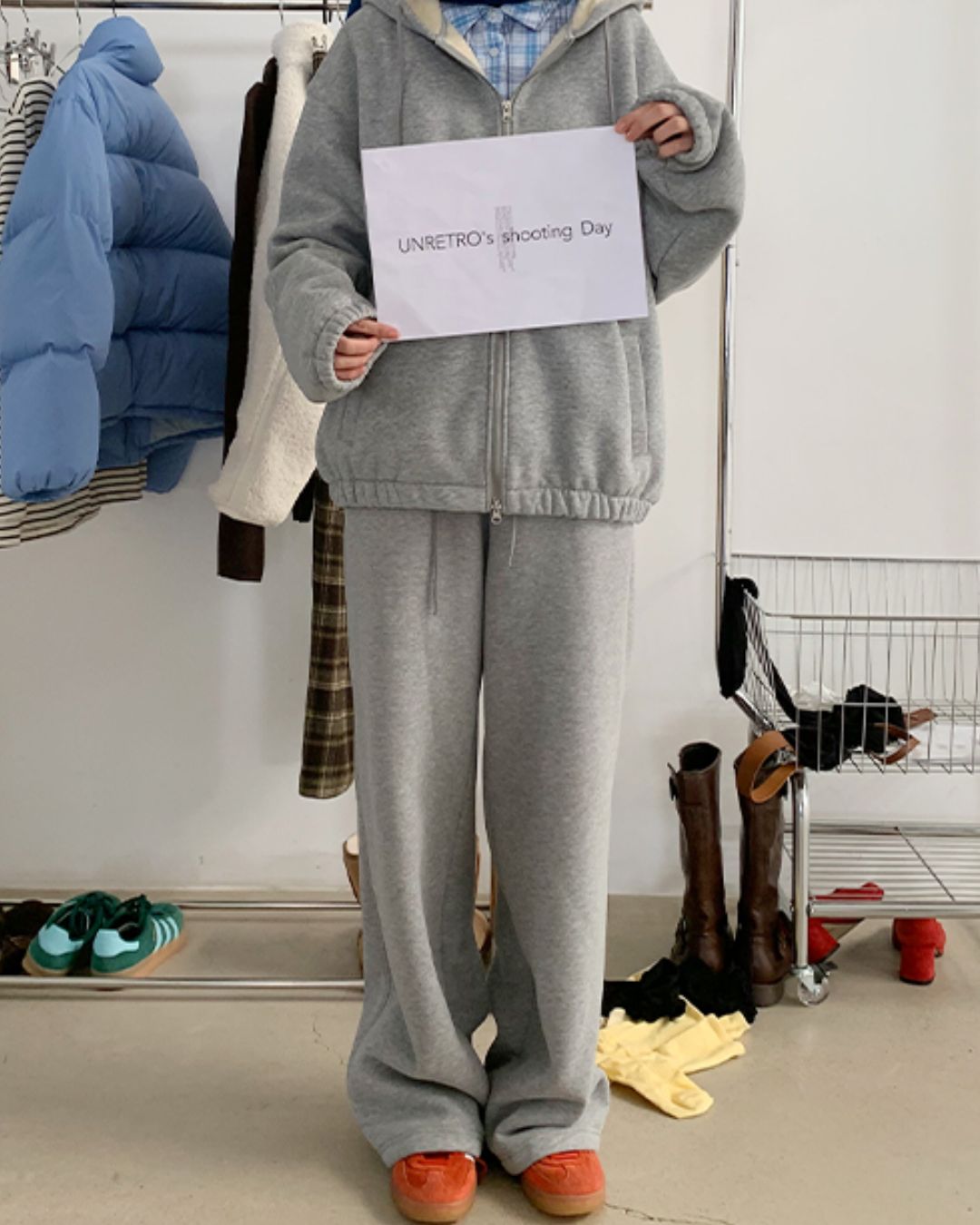 Wide Sweat Pants　PT005