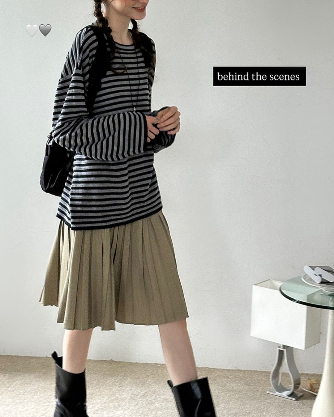 Striped Knit T-shirt　KN018