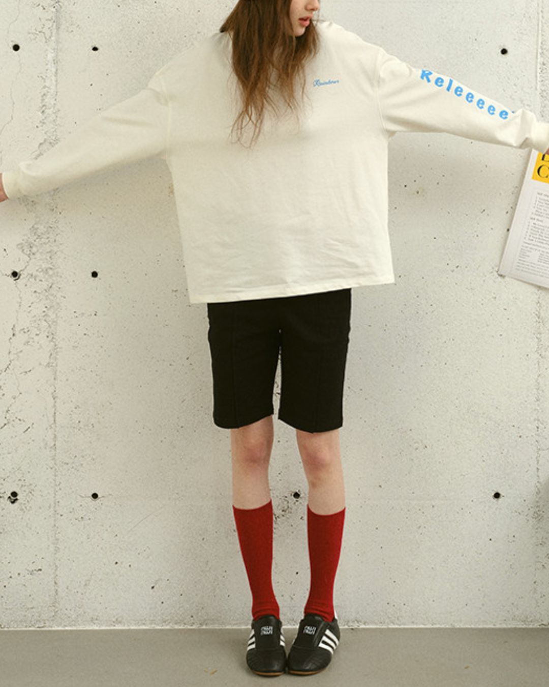 Relaxed Arm Print T-shirt　LT026