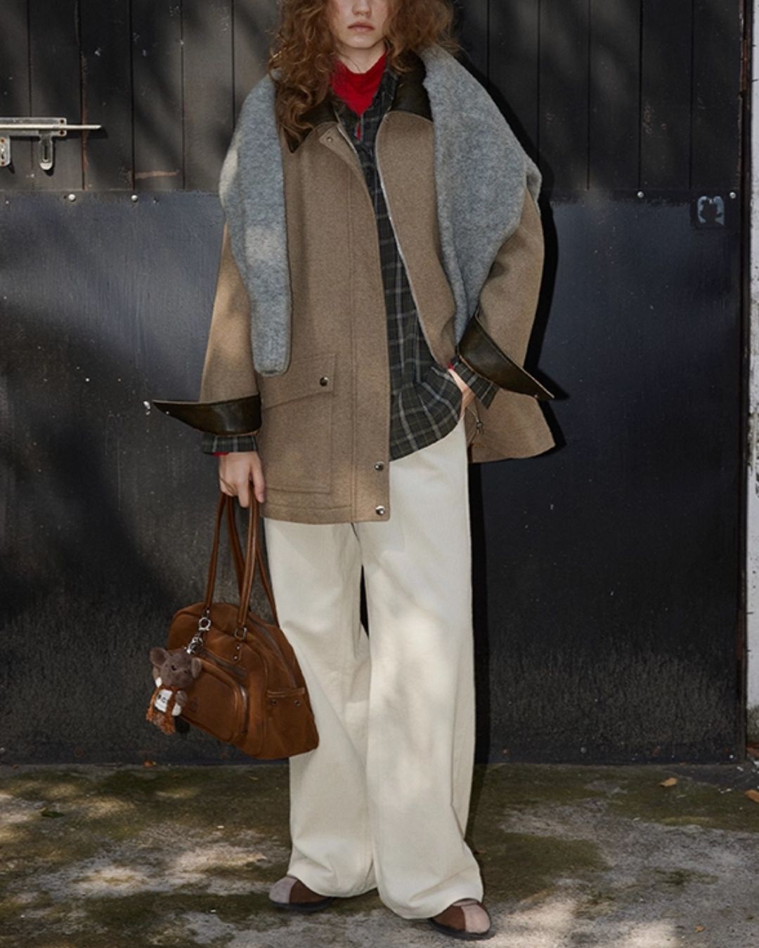 Corduroy Wide Straight Pants　PT017